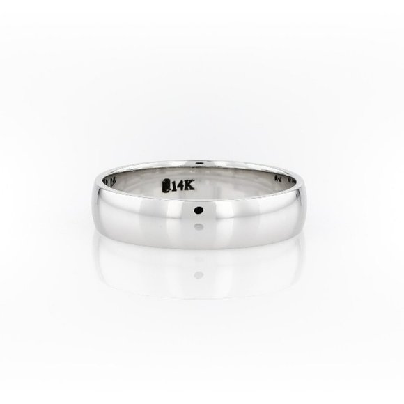 Classic Wedding Ring in 14k White Gold (5mm) - Picture 4 of 6